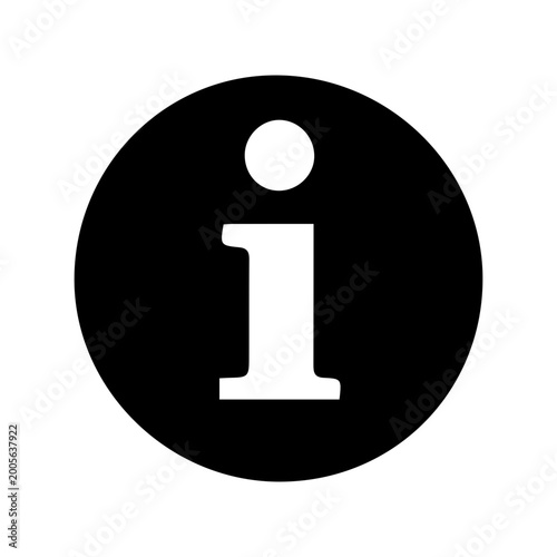 Tableau sur toile Information counter signage icon isolated on transparent background svg png