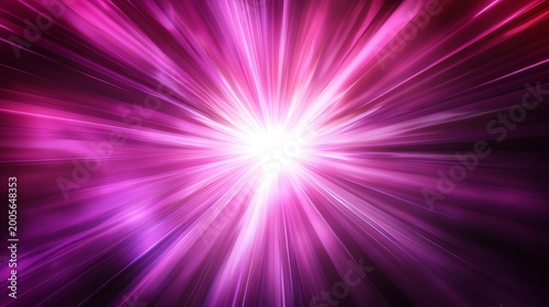 Futuristic Neon Light Trails Abstract Background, Blue Pink Glowing Lines Motion, Cyberpunk Speed Flow, Digital Technology Wave Design