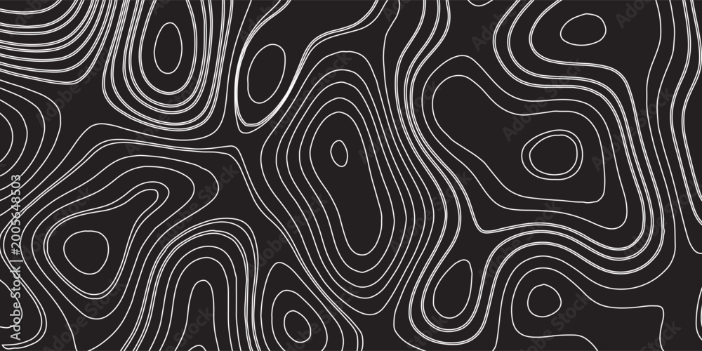 Fototapeta premium Abstract wavy background. Topographic contour background.vector modern eps10