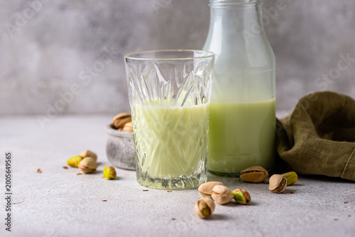 Healthy alternative vegan pistachio milk