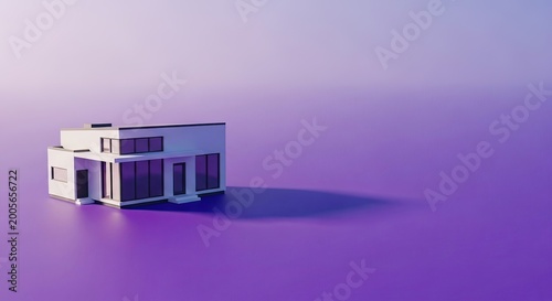Modern Architectural Marvel, House Design, Abstract Environment, Digital Illustration, Vibrant Colors, Minimalist Viewpoint