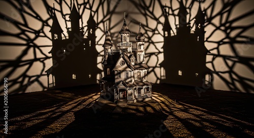 Artistic Display, Shadow Play, Creative Space, Photography, Studio, Dramatic Perspective, Visual Exploration