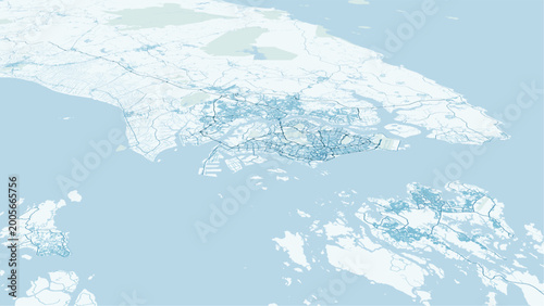 Photography Modern minimalist  vector map of Singapore