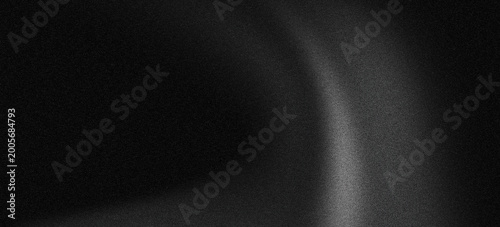 Fotografie Black white grainy gradient background with blurred noise texture for header pos