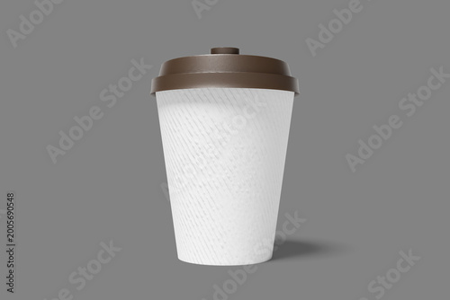 Minimalist Coffee Cup Mockup in Industrial Style