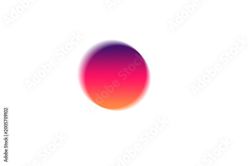 Vibrant gradient orb isolated on transparent background a colorful abstract design for digital art and visual effects