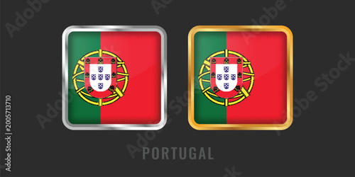 High-quality square gold and silver labels with the Portugal flag. Professional Portuguese emblems for local products, exports, and manufacturing origin certification. Free Download High-quality square gold and silver labels with the Portugal flag. Professional Portuguese emblems for local products, exports, and manufacturing origin certification. - GFXLoad