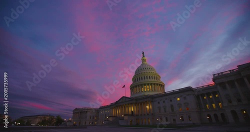 US Capitol Building Just Before Dark