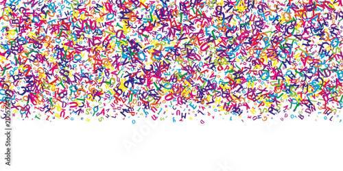 School notebook cover. Colorful childish floating