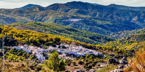 View of Parauta. Parauta, Sierra de Ronda,Málaga, Andalucía, Spain, Europe
