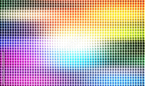 Photography gradient square mosaic with vibrant colors