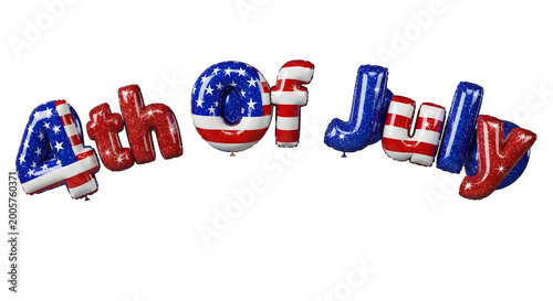 Festive 4th of july balloons patriotic independence day celebration decorations for usa pride
