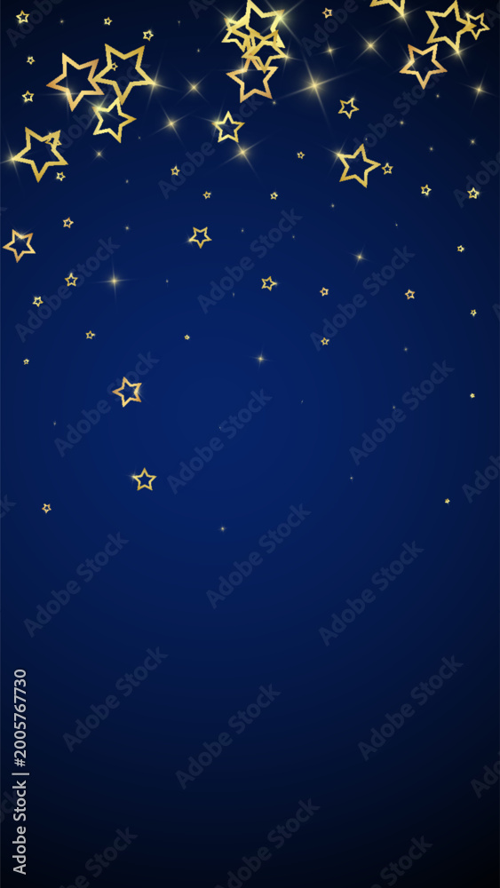 Fototapeta premium Twinkle stars scattered around randomly, flying,