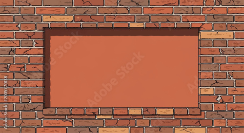 Foto Brick wall with blank copyspace