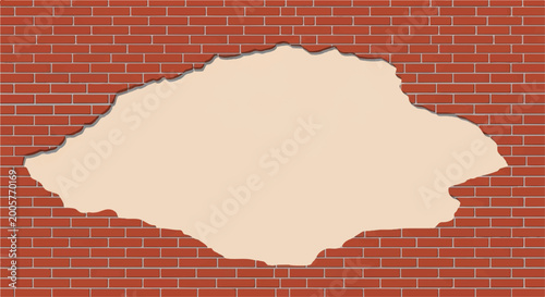 Fotografie Brick wall with blank copyspace