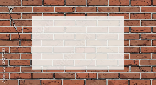 Fotografie Brick wall with blank copyspace