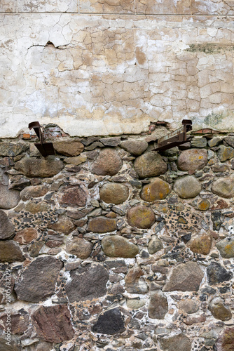 Aged dirty brick background texture 