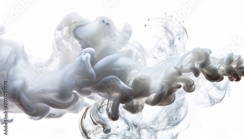 white thin cold vapor presentation effect white cutout isolated background