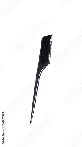 Professional hair comb isolated on white background. Hairbrush isolated. 