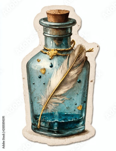 Vintage decorative Metal and Antique illustration, isolated