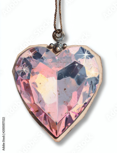 Heart shaped diamond.