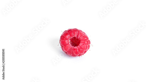 Raspberry isolated on a white background. Raspberries.