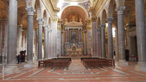 Chiesa dei Girolamini, baroque styled church and ecclesiastical complex in Naples, Italy	