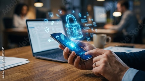 Cyber security concept, Login, User, identification information security and encryption, secure Internet access, cybersecurity, secure access to user's personal information
