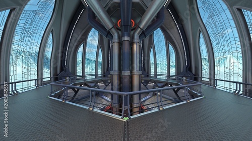 Foto ミサイル発射基地　3DCGレンダリング