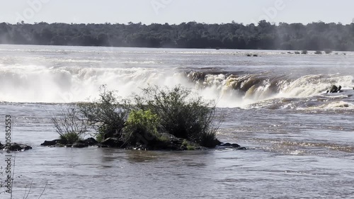 The first river falls on the raging Iguazu River in Iguazu National Park and Reserve in Argentina in June.
