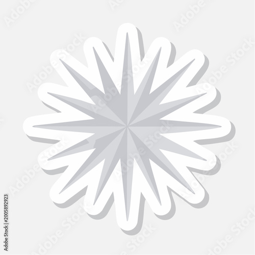 Stylized Starburst or Snowflake Graphic