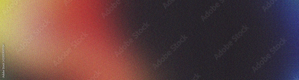Fototapeta premium Abstract grainy gradient background with warm yellow and red light flares creating a soft texture.