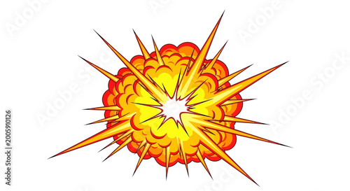 Quadro su tela Explosion Burst Comic Style