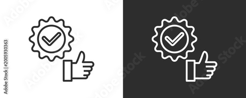 Best Practice Icon Set Vector Collection Isolated In Black And White