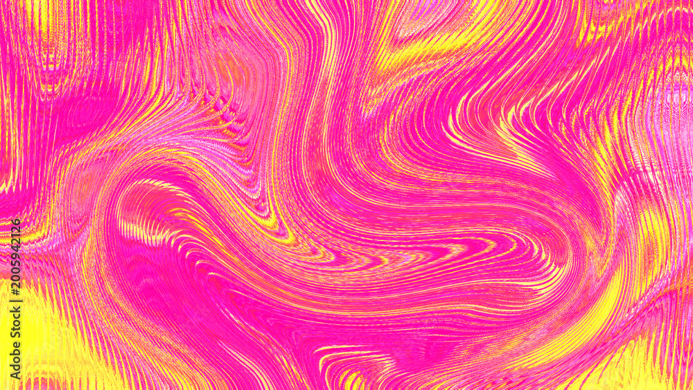 Obraz premium Swirling pink and yellow abstract pattern