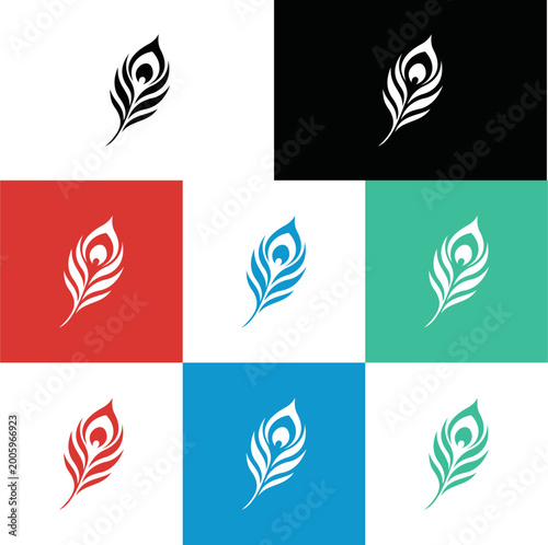peacock feather vector, black, cute, abstract, modern