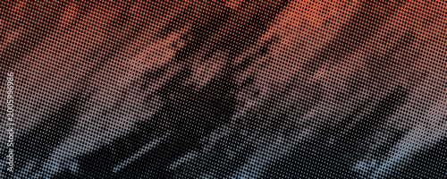 Abstract Grunge Halftone Background with Copper and Steel Blue Gradient. Vector Eps 10