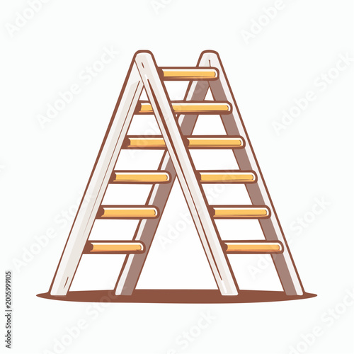 A-frame ladder illustration