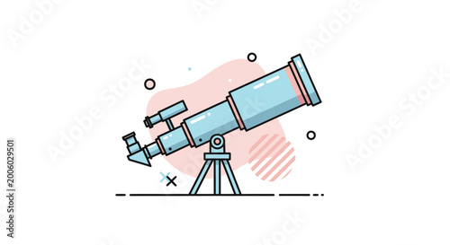 Tablou pe pânză Telescope Illustration