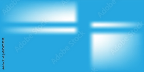 Photos modern minimal banner design with blue bloks layout