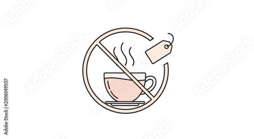 Obraz na płótnie No Coffee Allowed Sign.