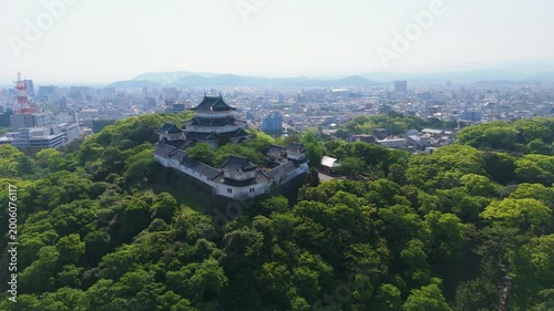 「初夏の和歌山城空撮」和歌山県和歌山市 Aerial View of Wakayama Castle in Early Summer – Wakayama City, Japan