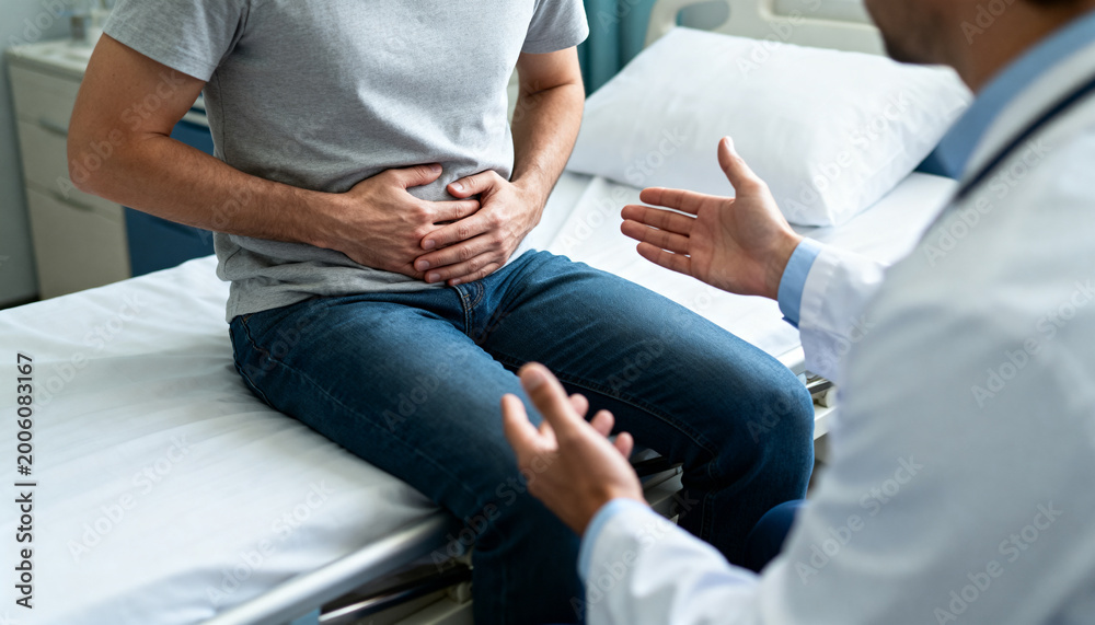 Obraz premium Stomach Ache concept, Medical Images