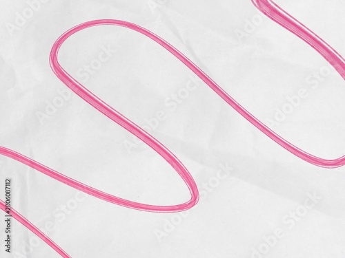 Foto Vibran pink reborn like wave is solated on gray paper  texture surface