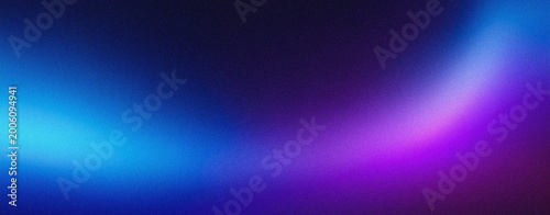 Abstract background color gradient blue purple glow dark grain texture light