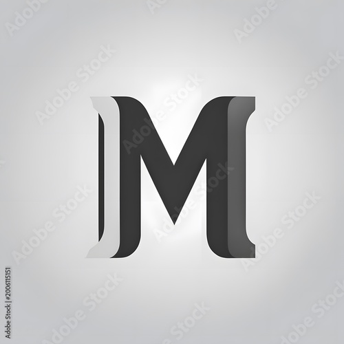 Create a letter m logo generate AI