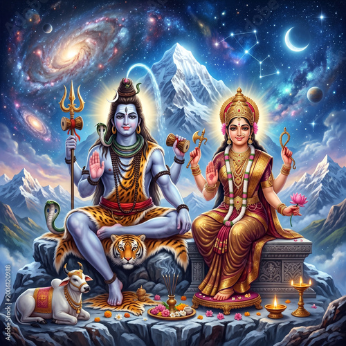 Lord Shiva and Goddess Parv...