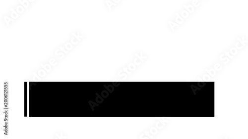Clean minimal black lower third bar with smooth motion. Ideal for titles, names, and captions in corporate videos, presentations, and social media content alpha channel