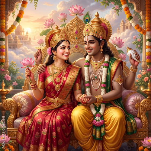 Divine Hindu deities Lord V...