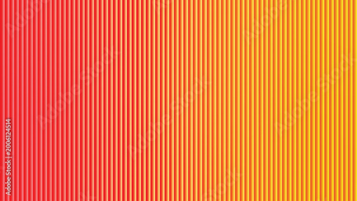 Tableau sur toile Gradient of vertical lines a spectrum of red orange and yellow hues